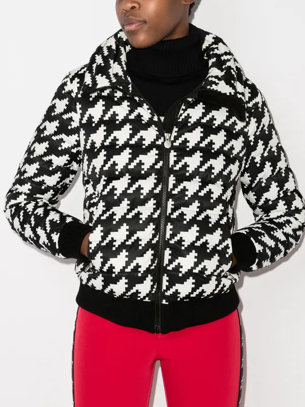 patterned ski jacket