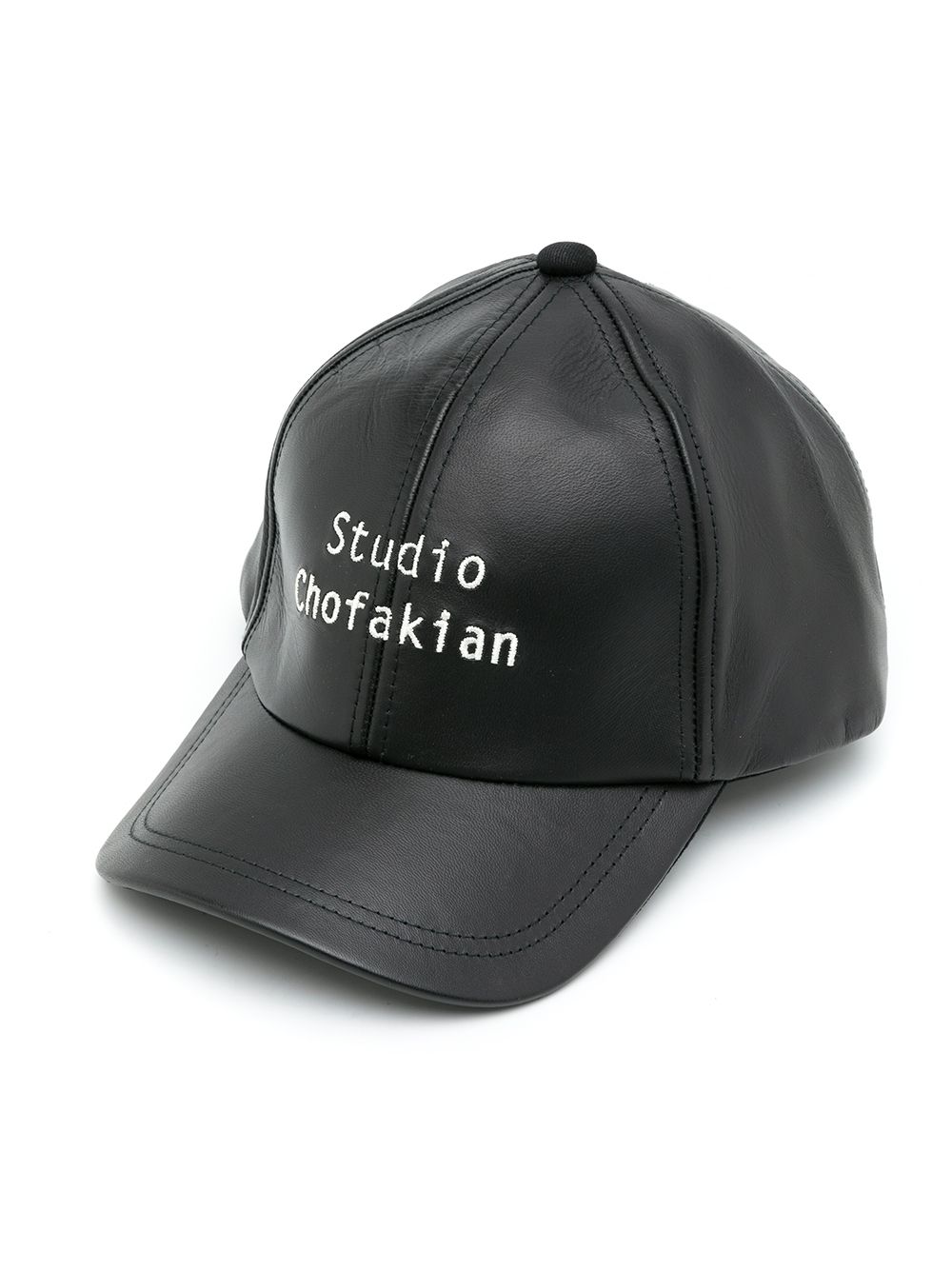 studio chofakian casquette à logo brodé - noir