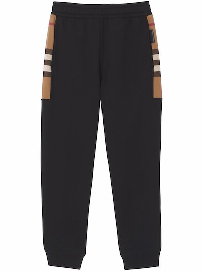 Burberry - check-pattern track pants