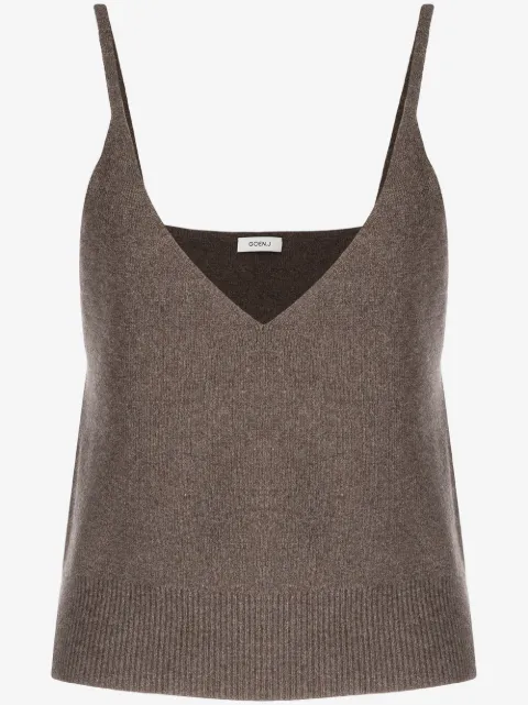 Goen.J V-neck cashmere tank top
