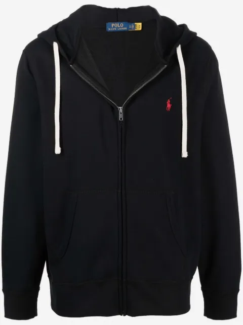 Polo Ralph Lauren hoodie con logo bordado y cierre