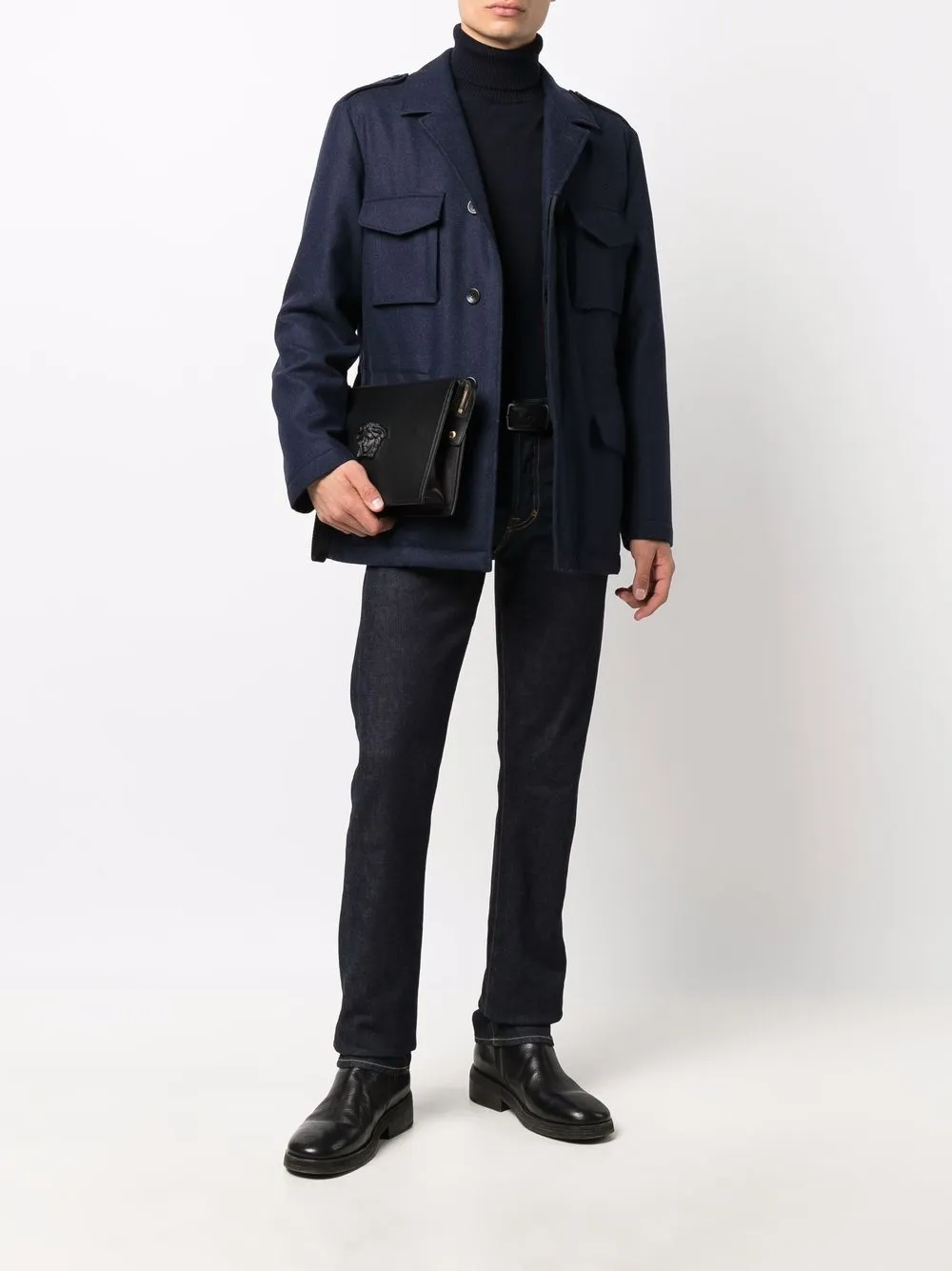 TOM FORD Kasjmier coltrui - Blauw