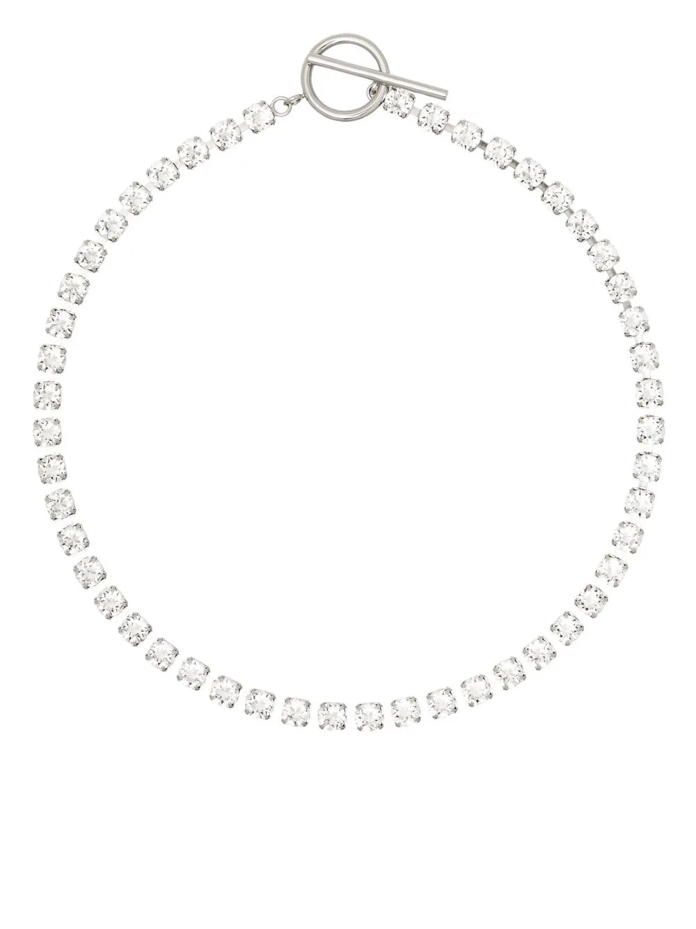 ISABEL MARANT crystal-embellished tennis necklace | Silver | Image 1