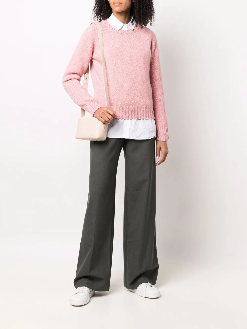 Apc Alyssa Long-sleeve Knitted Jumper In Rosa