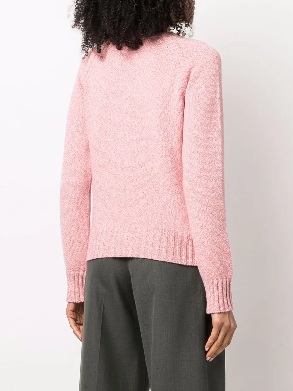 Apc Alyssa Long-sleeve Knitted Jumper In Rosa
