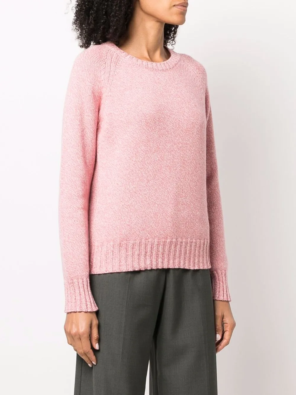 Apc Alyssa Long-sleeve Knitted Jumper In Rosa