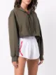 adidas by Stella McCartney cropped zip-fastening hoodie