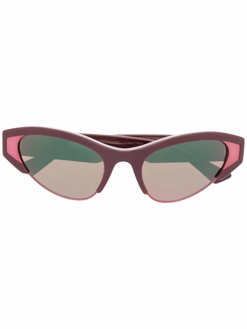 

Bottega Veneta Eyewear half-frame cat-eye sunglasses - Red