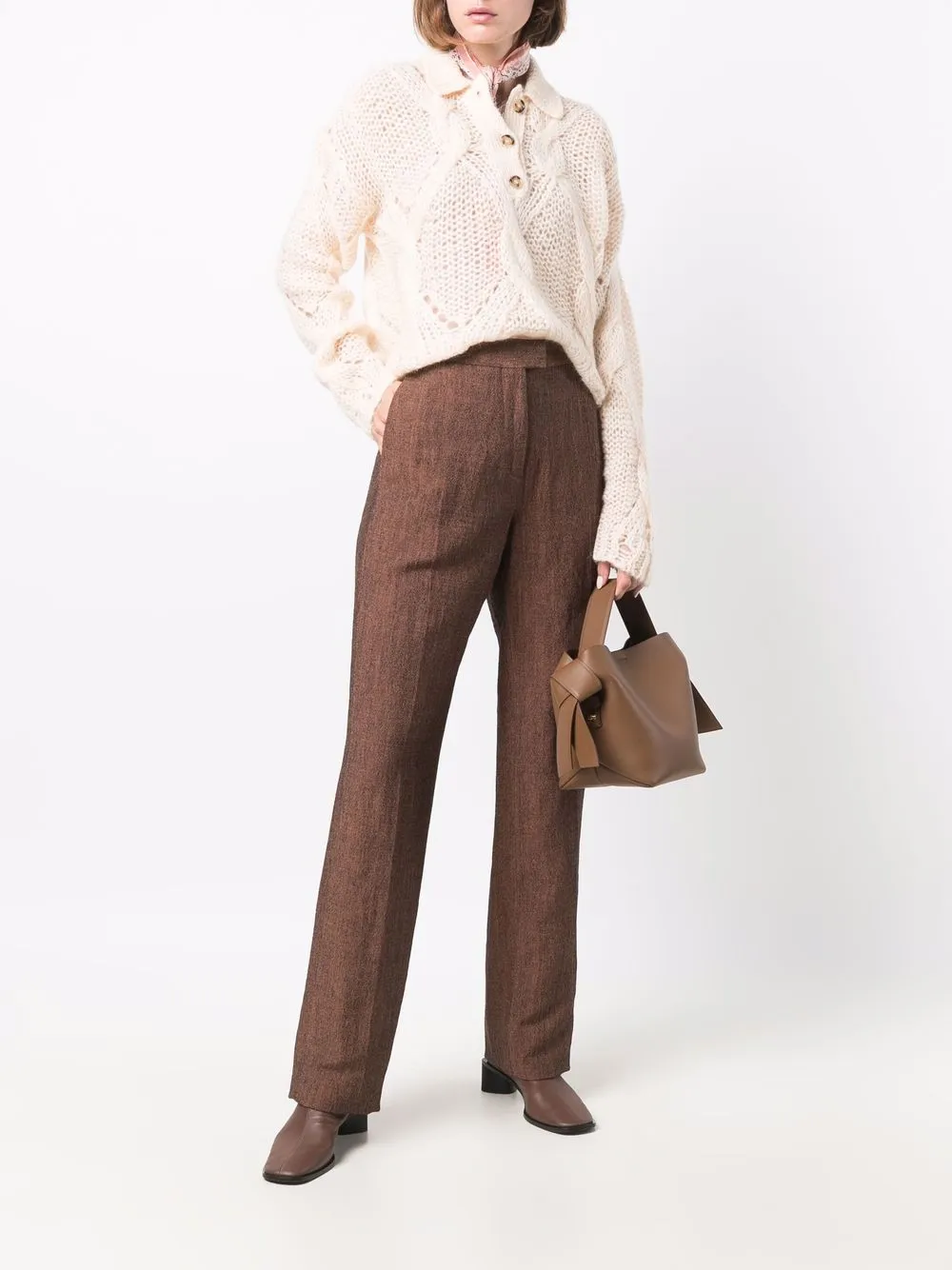 фото Acne studios брюки с потайной застежкой