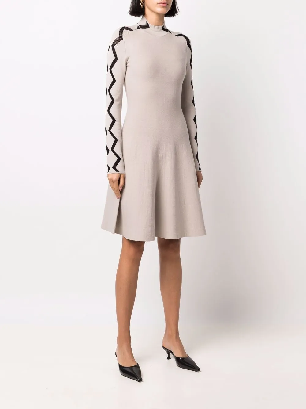 фото Emporio armani платье миди с длинными рукавами