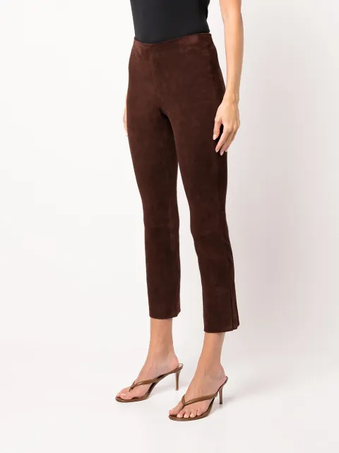 Vince Suede Cropped Trousers - Farfetch