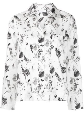 Deveaux Floral Print Shirt - Farfetch