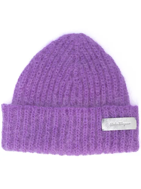 Salvatore Ferragamo Gorro com patch de logo