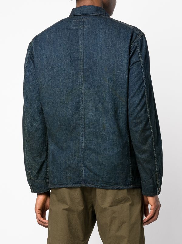 rrl selvedge denim engineer jacket