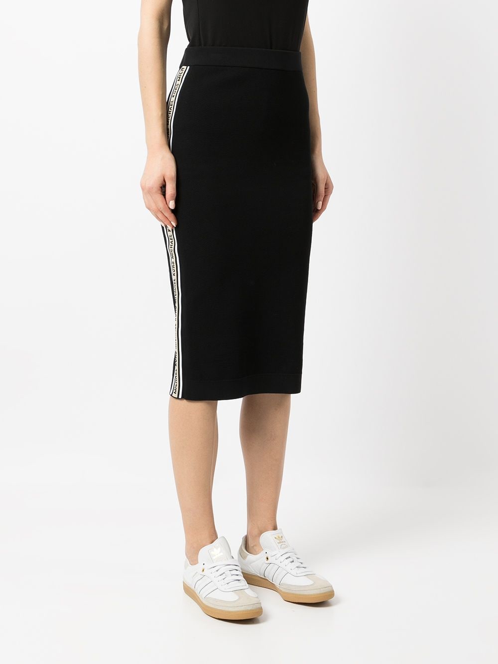 Shop Michael Michael Kors High-waisted Pencil Skirt In Schwarz