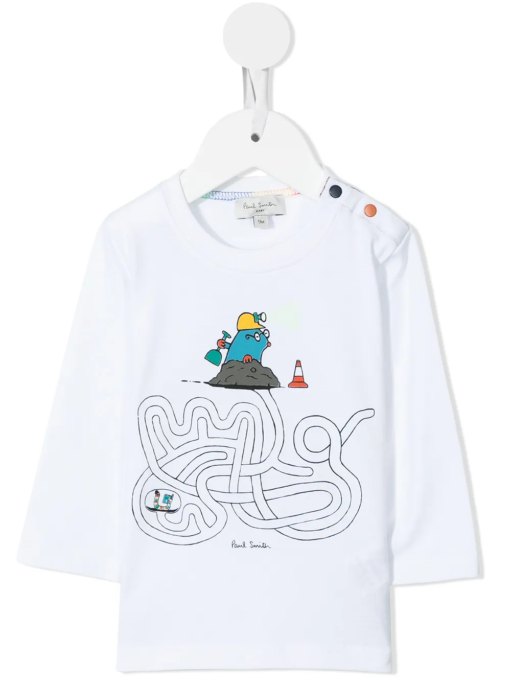 

Paul Smith Junior playera con estampado gráfico - Blanco