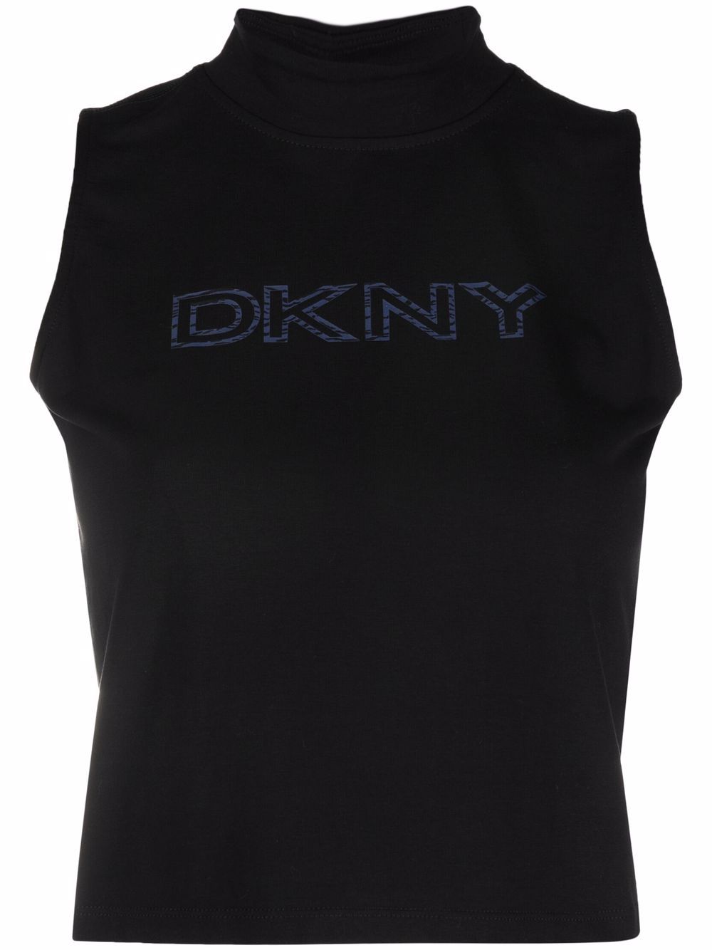 DKNY logo-print cropped tank top - FARFETCH