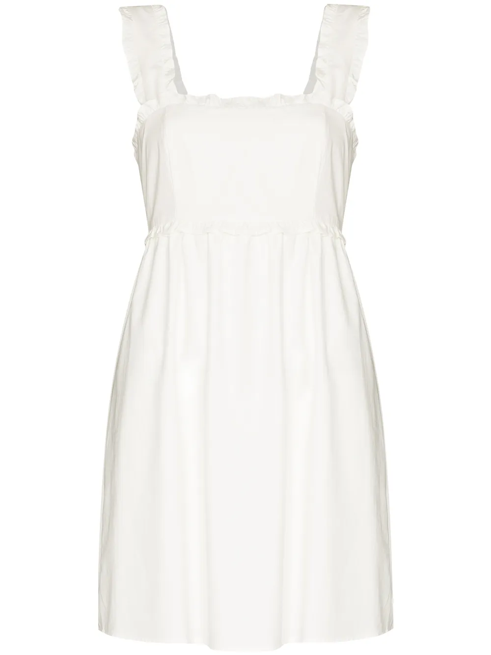 Image 1 sur Reformation REF LIAH STRETCH COTTON TIE BACK MINI DR