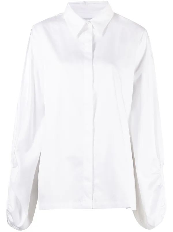 Shop MEHTAP ELAIDI cut-out cotton shirt 