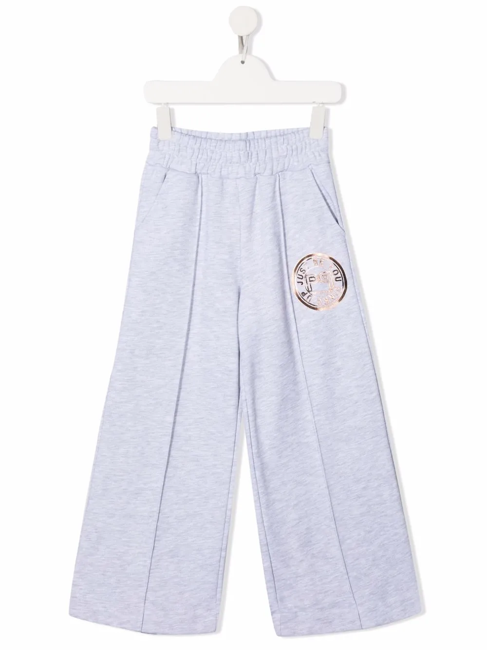 

Pinko Kids pants con logo estampado - Gris