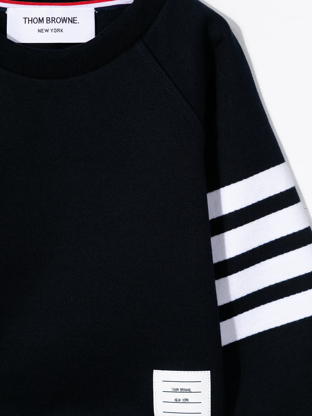 Thom Browne Loopback Jersey 4-bar Sweatshirt In Blue