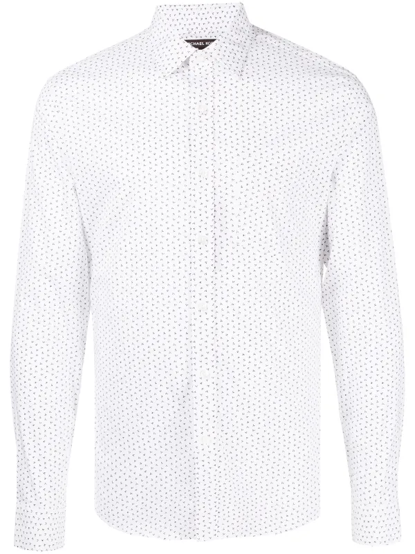 Shop Michael Kors micro-print long 