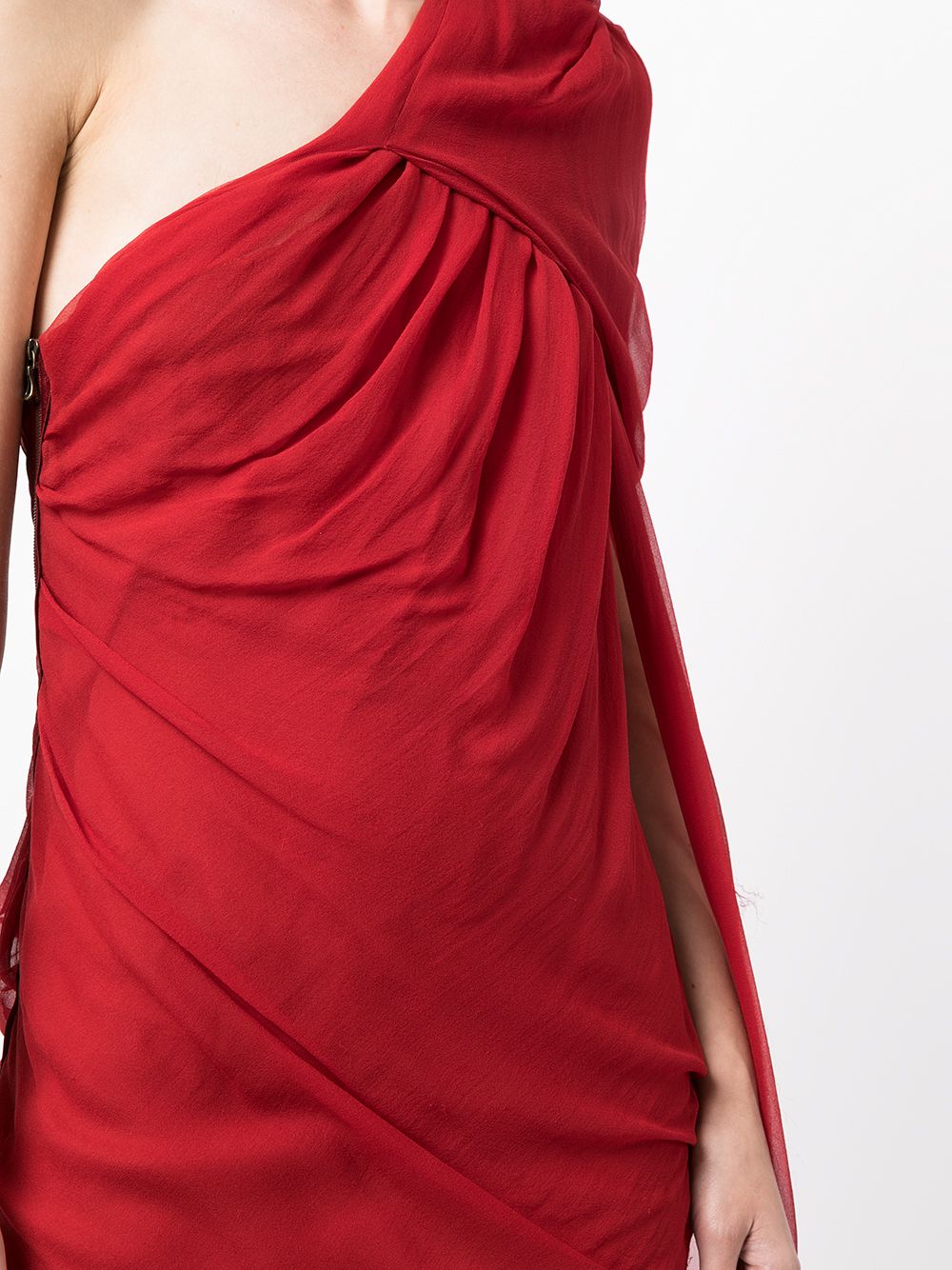 фото Lanvin pre-owned 2010 one-shoulder draped dress