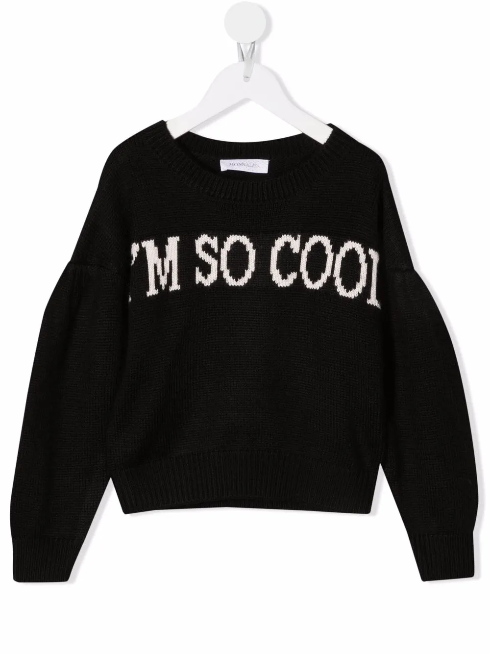 

Monnalisa suéter I'm So Cool - Negro