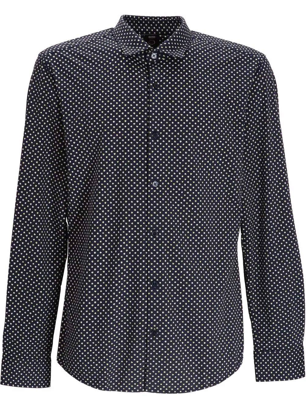 

BOSS patterned button-up shirt - Blue