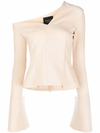 A.W.A.K.E. Mode Asymmetric Neck Top - Farfetch