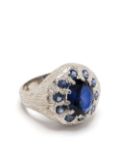 Bleue Burnham silver sapphire signet ring