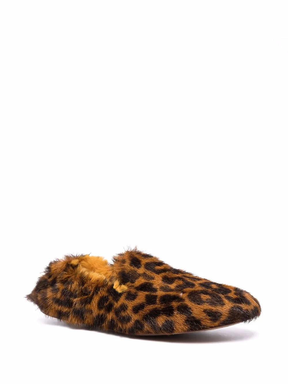 Maison Margiela Leopard Print Slippers In Animal Print