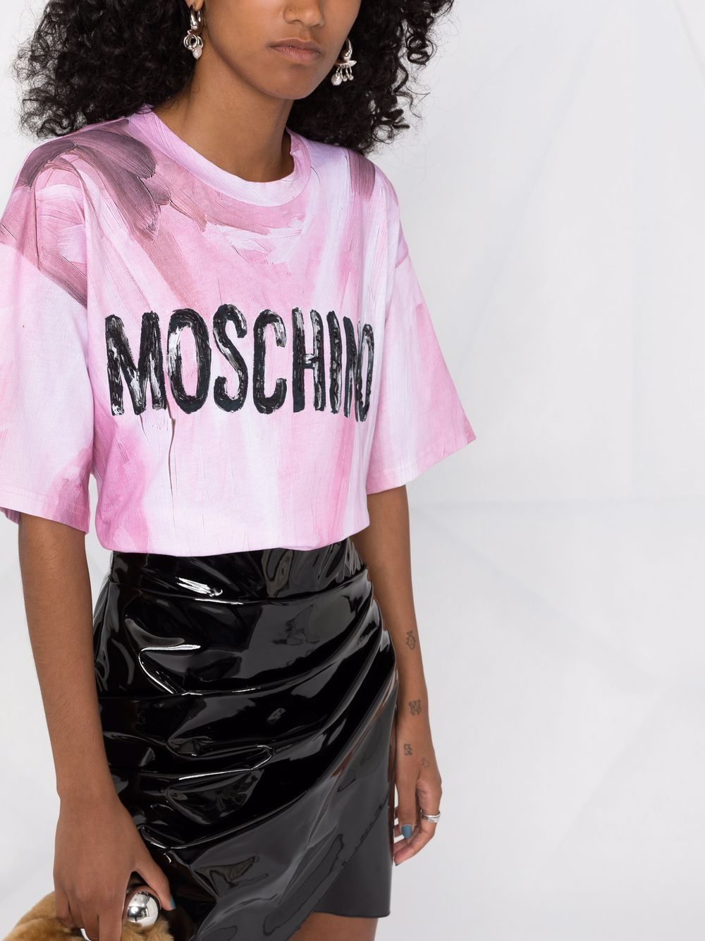 фото Moschino футболка с логотипом