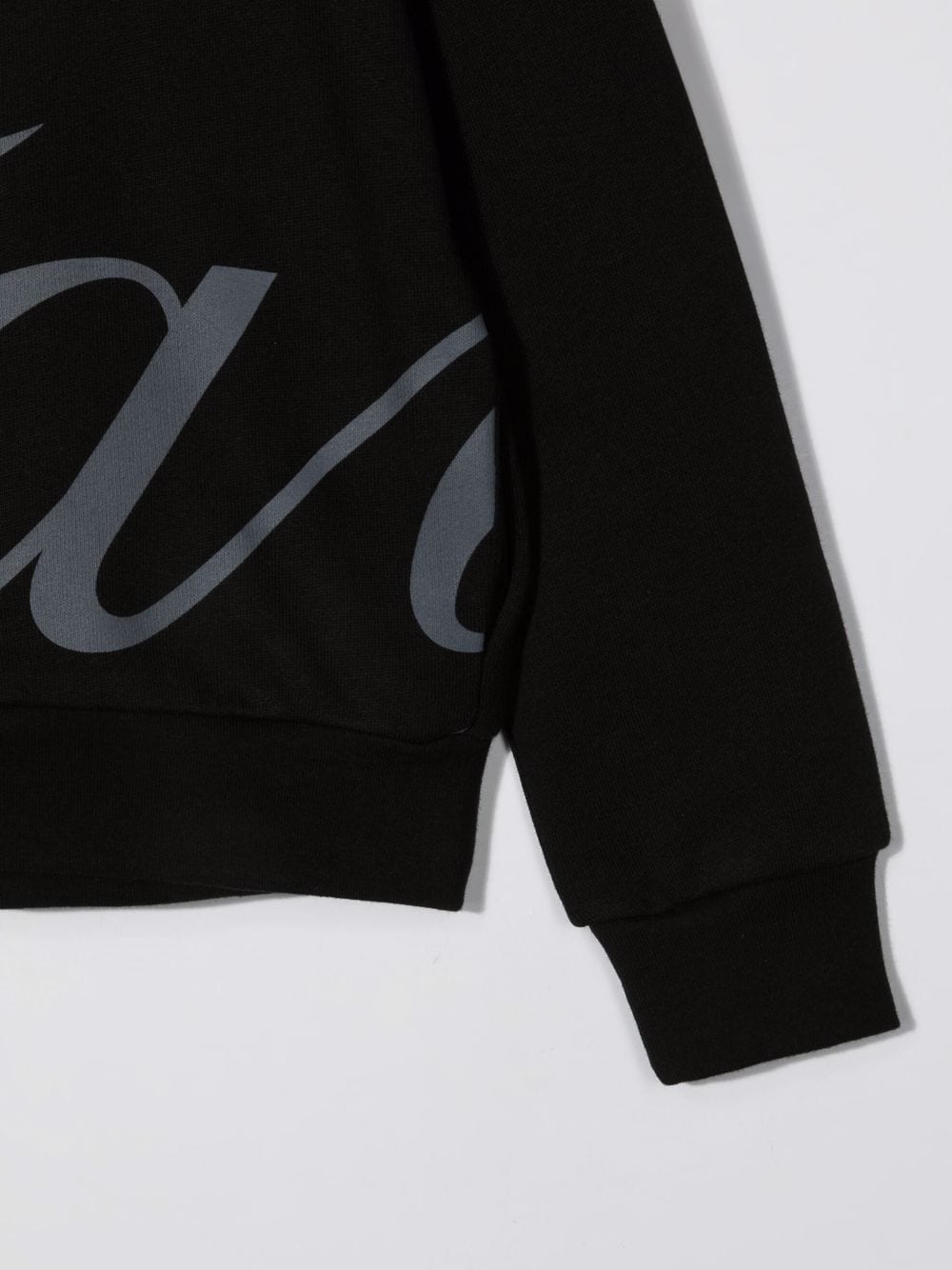 Shop Fay Logo-print Cotton Hoodie In Black