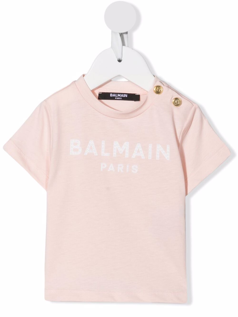 фото Balmain kids футболка с логотипом