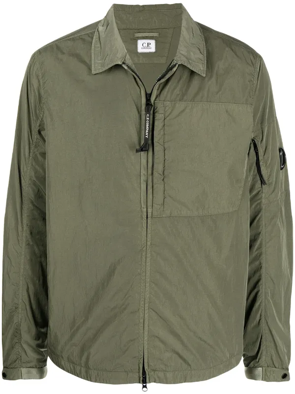 C.P. Company Lens Detail Zipped Jacket Green FARFETCH CA