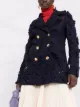 Valentino double-breasted appliqué-detail coat