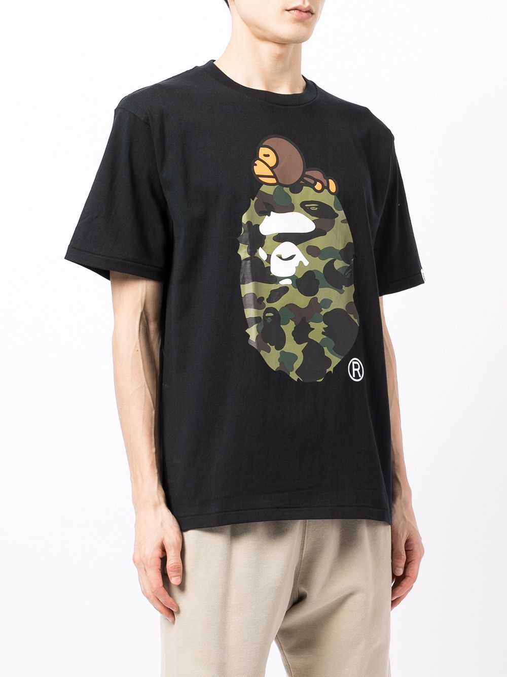 A BATHING APE® Bape camouflage-print Cotton T-shirt - Farfetch