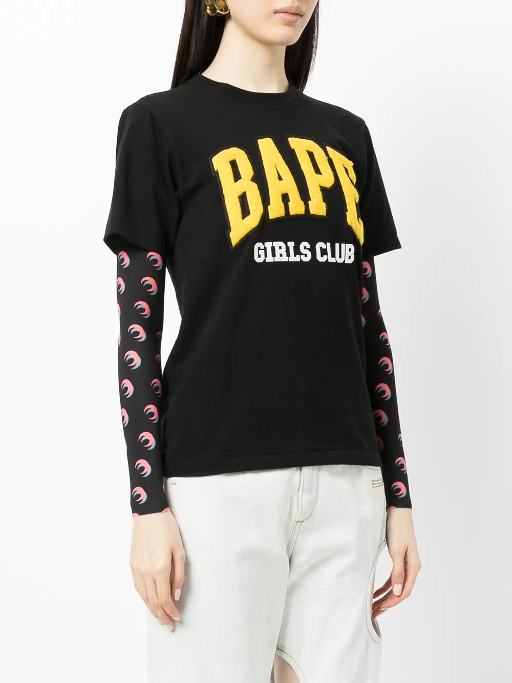 фото A bathing ape® футболка с принтом girls club