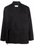 Universal Works wrap-style cotton jacket - Black