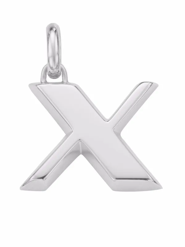 MONICA VINADER Alphabet X Pendant Charm 