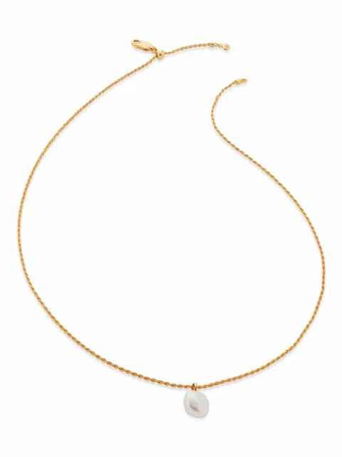 Monica Vinader Nura tiny Keshi pearl necklace