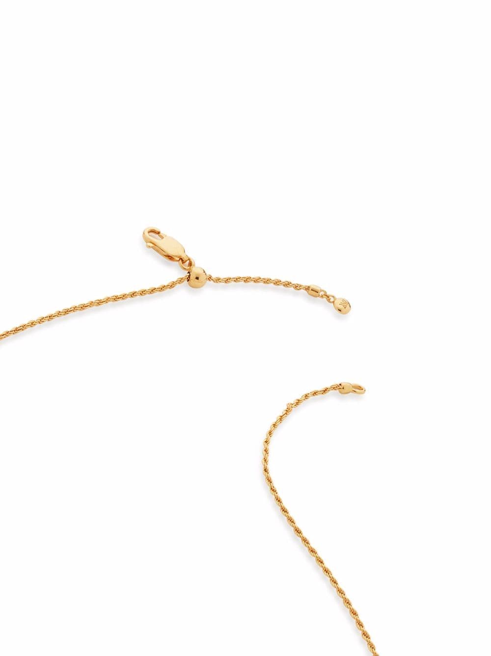 Shop Monica Vinader Nura Tiny Keshi Pearl Necklace In Gold