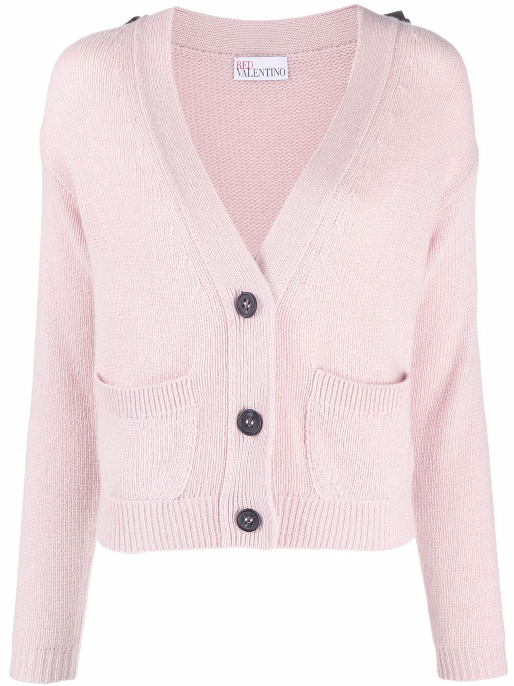 фото Red valentino bow-detail knitted cardigan