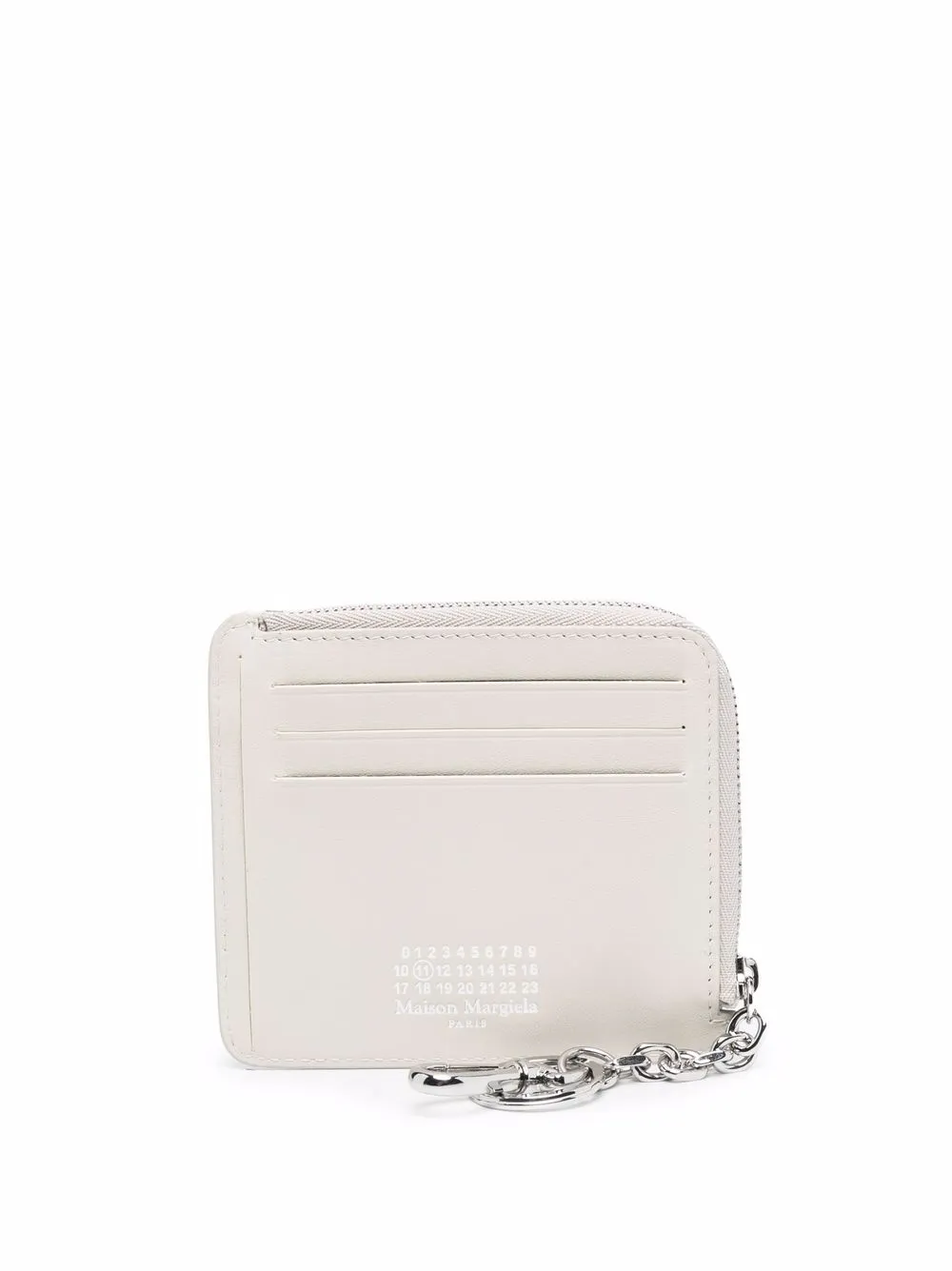 

Maison Margiela cartera con diseño de cuatro costuras y logo - Blanco