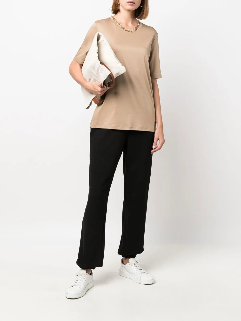 12 STOREEZ T-shirt met ronde hals - Beige