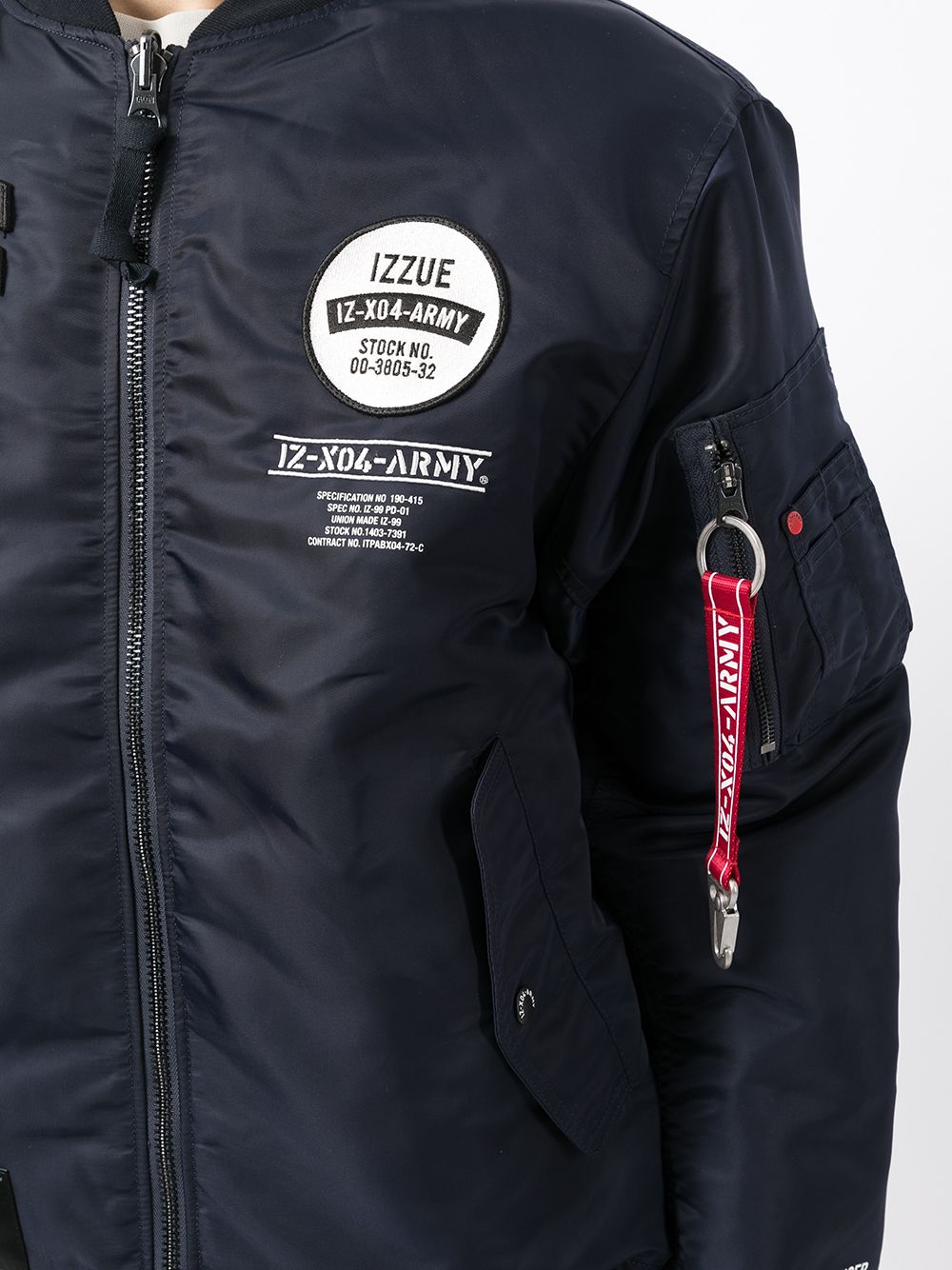 Izzue slogan-print Sports Jacket - Farfetch