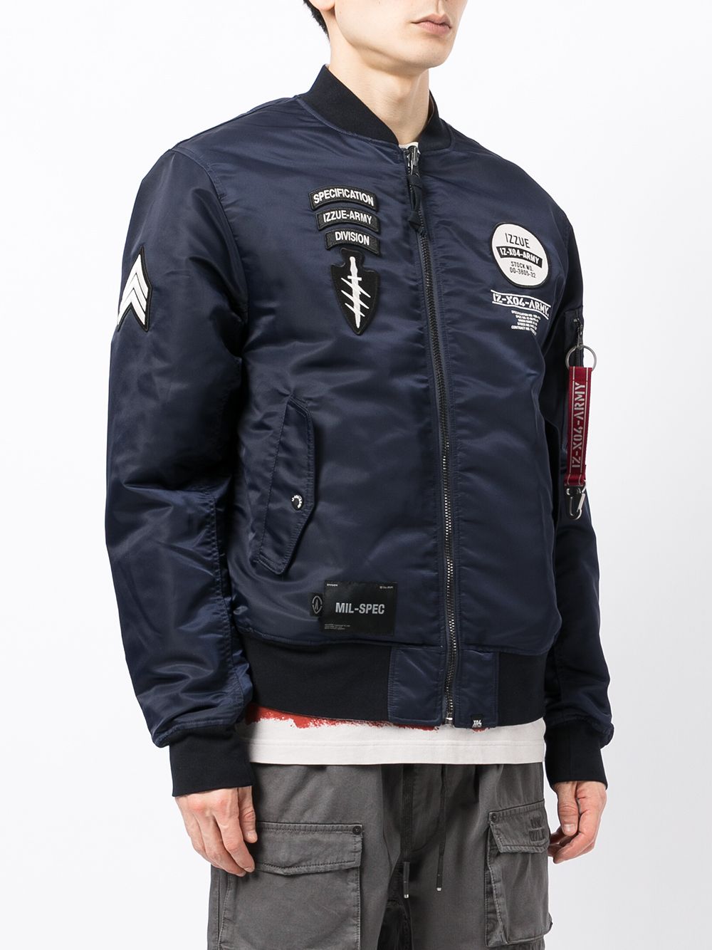 Izzue Multiple Patch Bomber Jacket - Farfetch