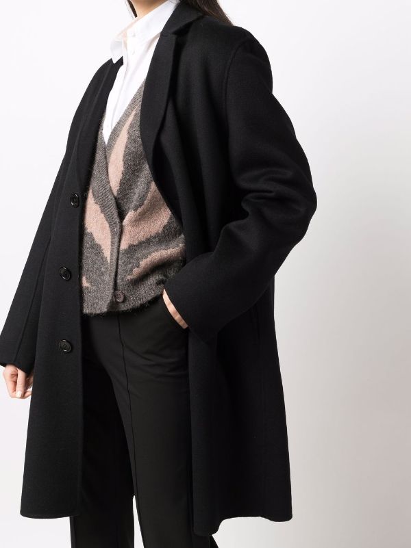 black long tailored coat