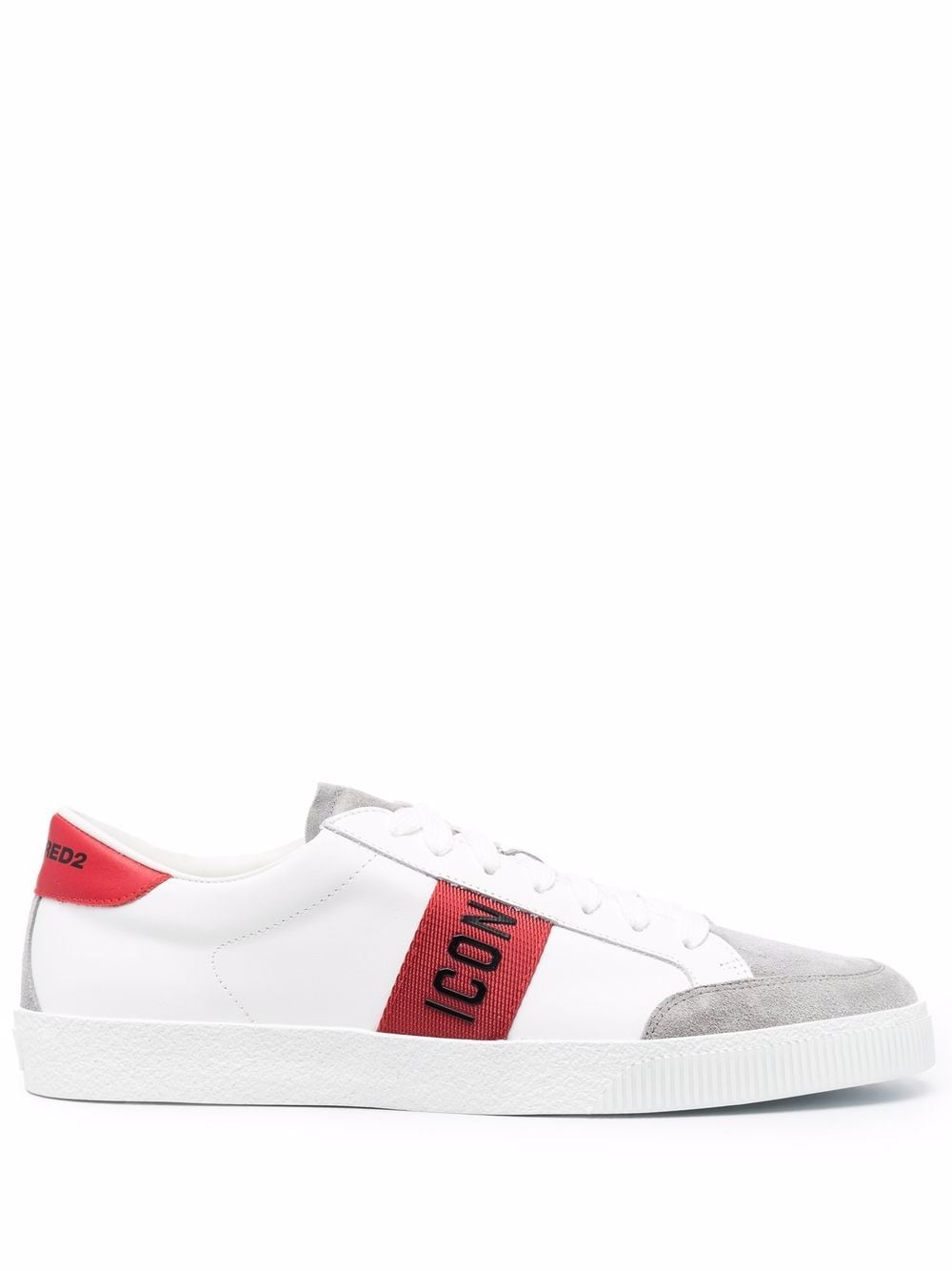 

Dsquared2 tenis bajos con estampado Icon - Blanco